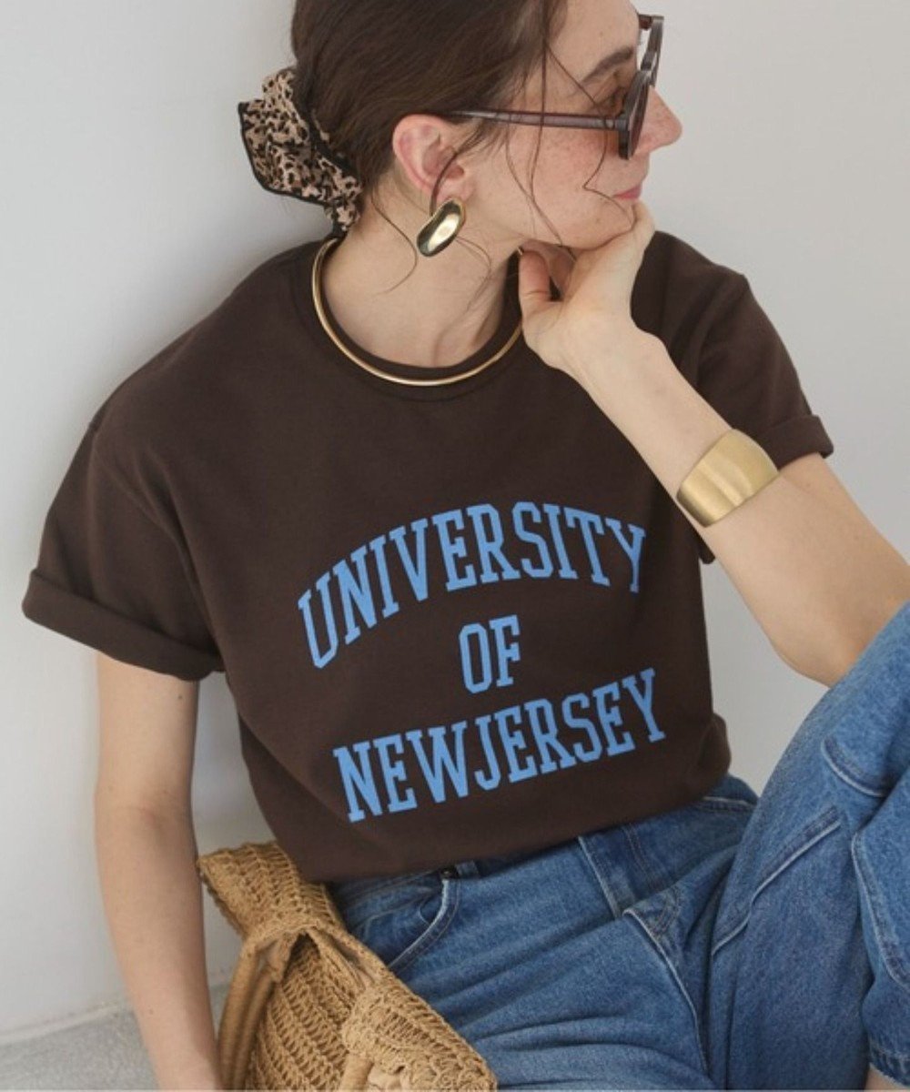 【ウィゴー/WEGO】の【ANGIE VINTAGE】カレッジロゴプリントTee インテリア・キッズ・メンズ・レディースファッション・服の通販 founy(ファニー) ファッション Fashion レディースファッション Fashion for Women トップス・カットソー Cut & Sew Tops シャツ・ブラウス・オフィスカジュアル Elegant Blouses & Button-Ups ロングTシャツ・Tシャツ Longline T-Shirts & Tees カットソー・ベーシックTシャツ Cut-and-Sewn Tops / Stretch Tees & Basics 春 Spring カットソー Cut and Sewn Top ショルダー Shoulder, Shoulder Strap シンプル Simple, Minimal トレンド Trend, Trending Now ドロップ Drop Shoulder, Dropped Style プリント Print, Printed Pattern S/S・春夏 SS, Spring/Summer, Warm Season 夏 Summer ブラウン|ID: prp329100004861460 ipo3291000000036031532