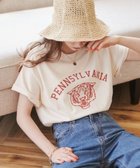 【ウィゴー/WEGO】の【ANGIE VINTAGE】カレッジロゴプリントTee 人気、トレンドファッション・服の通販 founy(ファニー) ファッション Fashion レディースファッション Fashion for Women トップス・カットソー Cut & Sew Tops シャツ・ブラウス・オフィスカジュアル Elegant Blouses & Button-Ups ロングTシャツ・Tシャツ Longline T-Shirts & Tees カットソー・ベーシックTシャツ Cut-and-Sewn Tops / Stretch Tees & Basics 春 Spring カットソー Cut and Sewn Top ショルダー Shoulder, Shoulder Strap シンプル Simple, Minimal トレンド Trend, Trending Now ドロップ Drop Shoulder, Dropped Style プリント Print, Printed Pattern S/S・春夏 SS, Spring/Summer, Warm Season 夏 Summer thumbnail ナチュラル|ID: prp329100004861460 ipo3291000000036031539