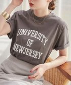 【ウィゴー/WEGO】の【ANGIE VINTAGE】カレッジロゴプリントTee 人気、トレンドファッション・服の通販 founy(ファニー) ファッション Fashion レディースファッション Fashion for Women トップス・カットソー Cut & Sew Tops シャツ・ブラウス・オフィスカジュアル Elegant Blouses & Button-Ups ロングTシャツ・Tシャツ Longline T-Shirts & Tees カットソー・ベーシックTシャツ Cut-and-Sewn Tops / Stretch Tees & Basics 春 Spring カットソー Cut and Sewn Top ショルダー Shoulder, Shoulder Strap シンプル Simple, Minimal トレンド Trend, Trending Now ドロップ Drop Shoulder, Dropped Style プリント Print, Printed Pattern S/S・春夏 SS, Spring/Summer, Warm Season 夏 Summer thumbnail グレーその他|ID: prp329100004861460 ipo3291000000036031548