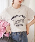 【ウィゴー/WEGO】の【ANGIE VINTAGE】カレッジロゴプリントTee 人気、トレンドファッション・服の通販 founy(ファニー) ファッション Fashion レディースファッション Fashion for Women トップス・カットソー Cut & Sew Tops シャツ・ブラウス・オフィスカジュアル Elegant Blouses & Button-Ups ロングTシャツ・Tシャツ Longline T-Shirts & Tees カットソー・ベーシックTシャツ Cut-and-Sewn Tops / Stretch Tees & Basics 春 Spring カットソー Cut and Sewn Top ショルダー Shoulder, Shoulder Strap シンプル Simple, Minimal トレンド Trend, Trending Now ドロップ Drop Shoulder, Dropped Style プリント Print, Printed Pattern S/S・春夏 SS, Spring/Summer, Warm Season 夏 Summer thumbnail ライトグレー|ID: prp329100004861460 ipo3291000000036031551
