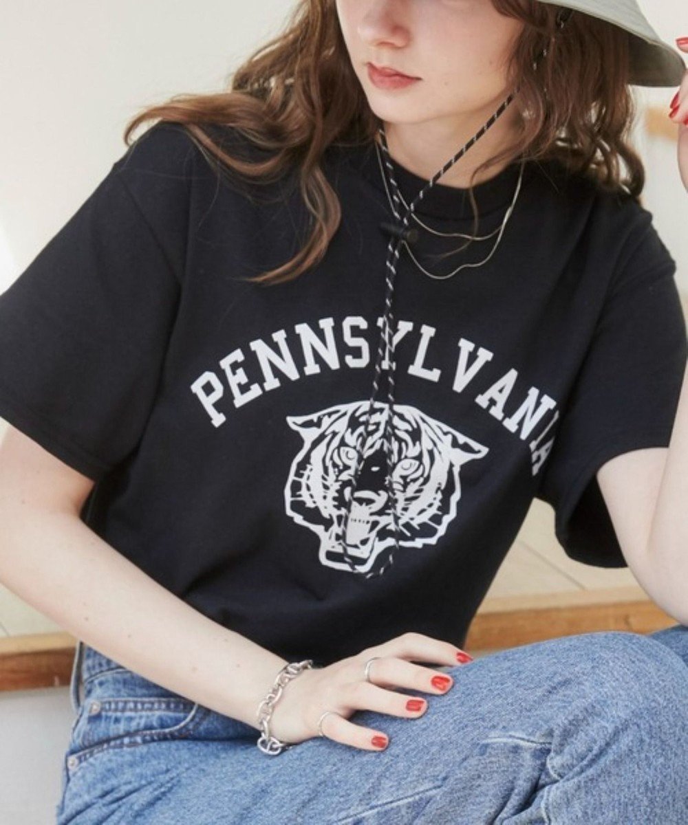 【ウィゴー/WEGO】の【ANGIE VINTAGE】カレッジロゴプリントTee インテリア・キッズ・メンズ・レディースファッション・服の通販 founy(ファニー) ファッション Fashion レディースファッション Fashion for Women トップス・カットソー Cut & Sew Tops シャツ・ブラウス・オフィスカジュアル Elegant Blouses & Button-Ups ロングTシャツ・Tシャツ Longline T-Shirts & Tees カットソー・ベーシックTシャツ Cut-and-Sewn Tops / Stretch Tees & Basics 春 Spring カットソー Cut and Sewn Top ショルダー Shoulder, Shoulder Strap シンプル Simple, Minimal トレンド Trend, Trending Now ドロップ Drop Shoulder, Dropped Style プリント Print, Printed Pattern S/S・春夏 SS, Spring/Summer, Warm Season 夏 Summer ブラックその他|ID: prp329100004861460 ipo3291000000036031555