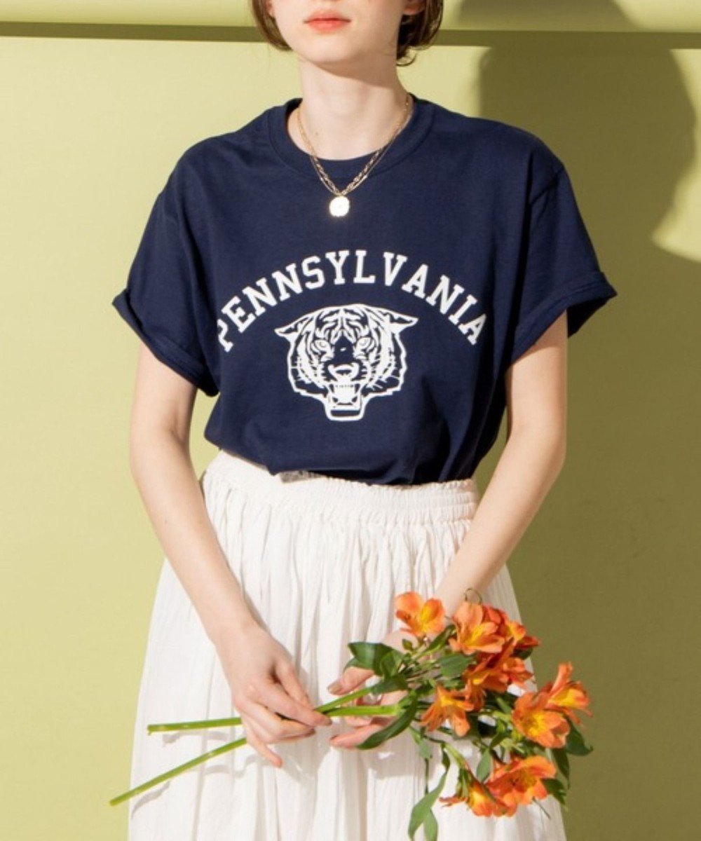 【ウィゴー/WEGO】の【ANGIE VINTAGE】カレッジロゴプリントTee インテリア・キッズ・メンズ・レディースファッション・服の通販 founy(ファニー) ファッション Fashion レディースファッション Fashion for Women トップス・カットソー Cut & Sew Tops シャツ・ブラウス・オフィスカジュアル Elegant Blouses & Button-Ups ロングTシャツ・Tシャツ Longline T-Shirts & Tees カットソー・ベーシックTシャツ Cut-and-Sewn Tops / Stretch Tees & Basics 春 Spring カットソー Cut and Sewn Top ショルダー Shoulder, Shoulder Strap シンプル Simple, Minimal トレンド Trend, Trending Now ドロップ Drop Shoulder, Dropped Style プリント Print, Printed Pattern S/S・春夏 SS, Spring/Summer, Warm Season 夏 Summer 柄7|ID: prp329100004861460 ipo3291000000036031569