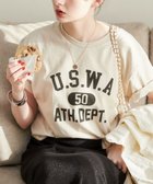 【ウィゴー/WEGO】の【ANGIE VINTAGE】カレッジロゴプリントTee 人気、トレンドファッション・服の通販 founy(ファニー) ファッション Fashion レディースファッション Fashion for Women トップス・カットソー Cut & Sew Tops シャツ・ブラウス・オフィスカジュアル Elegant Blouses & Button-Ups ロングTシャツ・Tシャツ Longline T-Shirts & Tees カットソー・ベーシックTシャツ Cut-and-Sewn Tops / Stretch Tees & Basics 春 Spring カットソー Cut and Sewn Top ショルダー Shoulder, Shoulder Strap シンプル Simple, Minimal トレンド Trend, Trending Now ドロップ Drop Shoulder, Dropped Style プリント Print, Printed Pattern S/S・春夏 SS, Spring/Summer, Warm Season 夏 Summer thumbnail 柄13|ID: prp329100004861460 ipo3291000000036031580