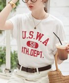 【ウィゴー/WEGO】の【ANGIE VINTAGE】カレッジロゴプリントTee 人気、トレンドファッション・服の通販 founy(ファニー) ファッション Fashion レディースファッション Fashion for Women トップス・カットソー Cut & Sew Tops シャツ・ブラウス・オフィスカジュアル Elegant Blouses & Button-Ups ロングTシャツ・Tシャツ Longline T-Shirts & Tees カットソー・ベーシックTシャツ Cut-and-Sewn Tops / Stretch Tees & Basics 春 Spring カットソー Cut and Sewn Top ショルダー Shoulder, Shoulder Strap シンプル Simple, Minimal トレンド Trend, Trending Now ドロップ Drop Shoulder, Dropped Style プリント Print, Printed Pattern S/S・春夏 SS, Spring/Summer, Warm Season 夏 Summer thumbnail 柄22|ID: prp329100004861460 ipo3291000000036031606