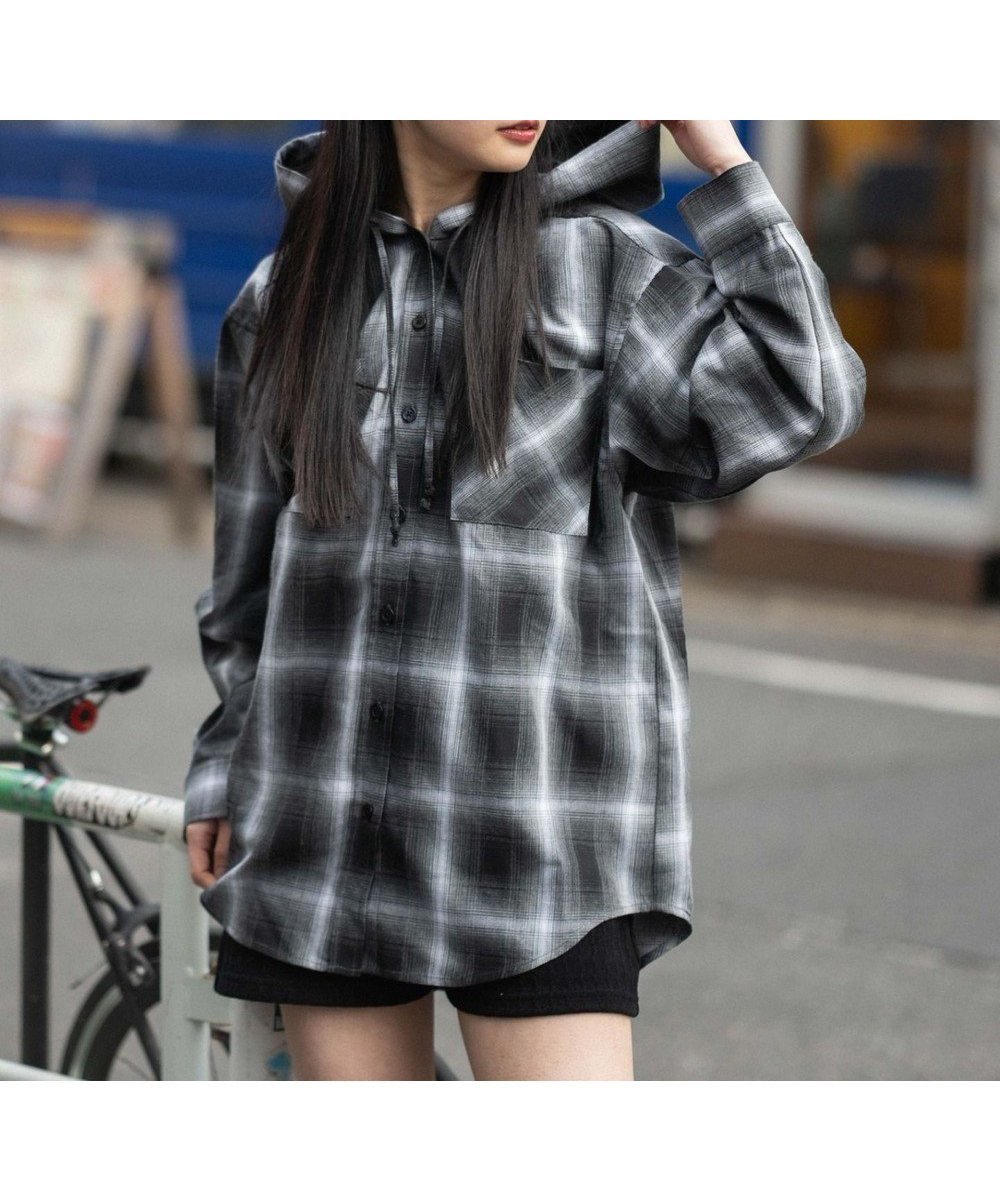 【ウィゴー/WEGO】のフードチェックシャツ インテリア・キッズ・メンズ・レディースファッション・服の通販 founy(ファニー) ファッション Fashion レディースファッション Fashion for Women トップス・カットソー Cut & Sew Tops シャツ・ブラウス・オフィスカジュアル Elegant Blouses & Button-Ups インナー Innerwear 春 Spring 秋 Autumn カーゴパンツ Cargo Pants, Utility Pants ショート Short, Short Length スニーカー Sneakers, Trainers スマホ Smartphone, Mobile Device ダウン Down, Puffer チェック Check, Plaid, Tartan デニム Denim, Jeans Material ドッキング Docking, Mixed Material ビッグ Big, Oversized ボトム Bottoms, Lower Wear ミニスカート Mini Skirt, Short Skirt ロング Long, Long-Length 冬 Winter / This Winter S/S・春夏 SS, Spring/Summer, Warm Season おすすめ Recommended / Our Picks 夏 Summer ブラック|ID: prp329100004861474 ipo3291000000036032202