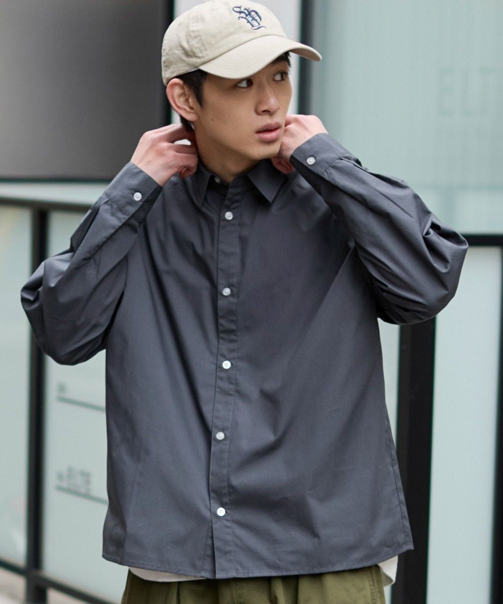 【ウィゴー/WEGO】の【ユニセックス着用ITEM/MLサイズ展開】クロップドブロードシャツ インテリア・キッズ・メンズ・レディースファッション・服の通販 founy(ファニー) 　ファッション　Fashion　レディースファッション　Fashion for Women　トップス・カットソー　Cut & Sew Tops　シャツ・ブラウス・オフィスカジュアル　Elegant Blouses & Button-Ups　インナー　Innerwear　春　Spring　秋　Autumn　カーゴパンツ　Cargo Pants, Utility Pants　シンプル　Simple, Minimal　ストライプ　Stripe, Striped Pattern　スマホ　Smartphone, Mobile Device　スラックス　Slacks, Dress Pants　タンク　Tank Top, Sleeveless Top　チェック　Check, Plaid, Tartan　デニム　Denim, Jeans Material　定番　Standard, Basic Item　長袖　Long Sleeve, Full Sleeve　パーカー　Hoodie, Parka　ベスト　Vest, Waistcoat　ベーシック　Basic, Essential　羽織　Haori, Light Jacket　メンズ　Men's, Menswear　無地　Plain, Solid Color　S/S・春夏　SS, Spring/Summer, Warm Season　おすすめ　Recommended / Our Picks　夏　Summer　ブラック中濃色|ID: prp329100004861480 ipo3291000000036032350