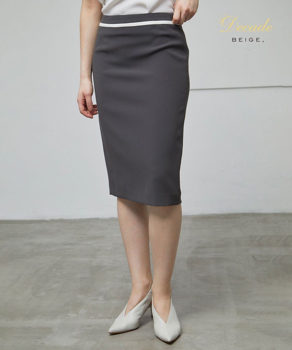【ベイジ,/BEIGE,】のCINDY / タイトスカート インテリア・キッズ・メンズ・レディースファッション・服の通販 founy(ファニー) 　ファッション　Fashion　レディースファッション　Fashion for Women　スカート　Skirts　ウォッシャブル　Machine Washable　オケージョン　Occasion Wear　サテン　Satin, Glossy Fabric　ジャケット　Jacket, Outerwear　ストレッチ　Stretch, Stretchy Fabric　セットアップ　Set-Up, Coordinated Outfit　タイトスカート　Pencil Skirt, Tight Skirt　トリミング　Trimming, Decorative Edge　A/W・秋冬　Autumn/Winter　S/S・春夏　SS, Spring/Summer, Warm Season　おすすめ　Recommended / Our Picks　夏　Summer　ビジネス 仕事 通勤　Business / Work / Commuting　C.Gray×White|ID: prp329100004861496 ipo3291000000036032764