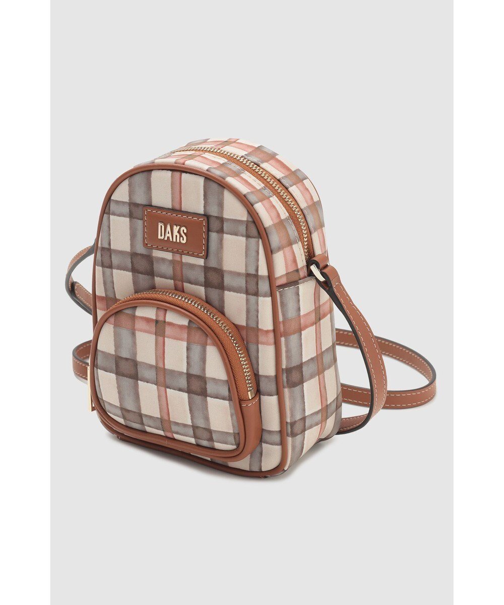 【ダックス/DAKS】のウォーターチェックショルダーバッグ インテリア・キッズ・メンズ・レディースファッション・服の通販 founy(ファニー) 　ファッション　Fashion　レディースファッション　Fashion for Women　バッグ　Bags　ブラウン|ID: prp329100004861508 ipo3291000000036033083