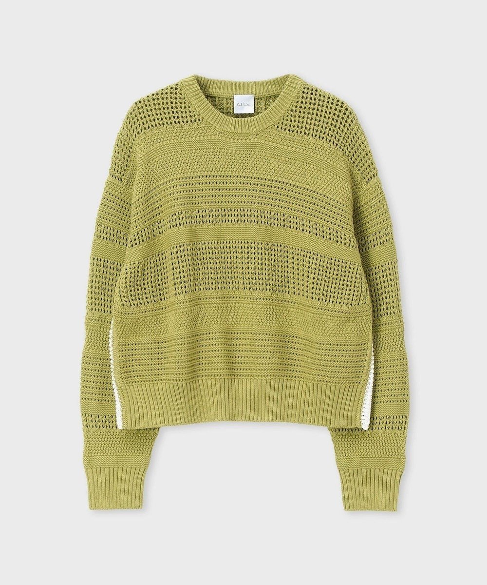 【ポール スミス/Paul Smith】のミックスパターン クルーネックニット インテリア・キッズ・メンズ・レディースファッション・服の通販 founy(ファニー) ファッション Fashion レディースファッション Fashion for Women トップス・カットソー Cut & Sew Tops ニット Knit Tops & Sweaters インナー Innerwear シンプル Simple, Minimal セーター Sweater, Knitwear デニム Denim, Jeans Material パターン Pattern, Design Print ミックス Mix, Mixed Style メッシュ Mesh, Net Fabric 夏 Summer S/S・春夏 SS, Spring/Summer, Warm Season A/W・秋冬 Autumn/Winter 鹿の子 Piqué, Kanoko Fabric ライトイエロー|ID: prp329100004861515 ipo3291000000036033193