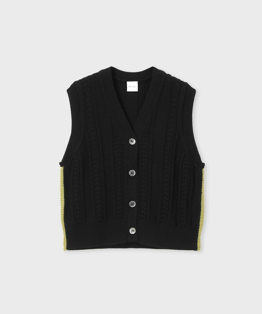 【ポール スミス/Paul Smith】のミックスパターン ニットベスト インテリア・キッズ・メンズ・レディースファッション・服の通販 founy(ファニー) 　ファッション　Fashion　レディースファッション　Fashion for Women　アウター　Coat / Outerwear Collection　トップス・カットソー　Cut & Sew Tops　ニット　Knit Tops & Sweaters　ベスト&ジレ / 重ね着スタイル　Vests & Gilets　パターン　Pattern, Design Print　ベスト　Vest, Waistcoat　ミックス　Mix, Mixed Style　エレガント 上品　Elegant　夏　Summer　S/S・春夏　SS, Spring/Summer, Warm Season　A/W・秋冬　Autumn/Winter　ブラック|ID: prp329100004861516 ipo3291000000036033222