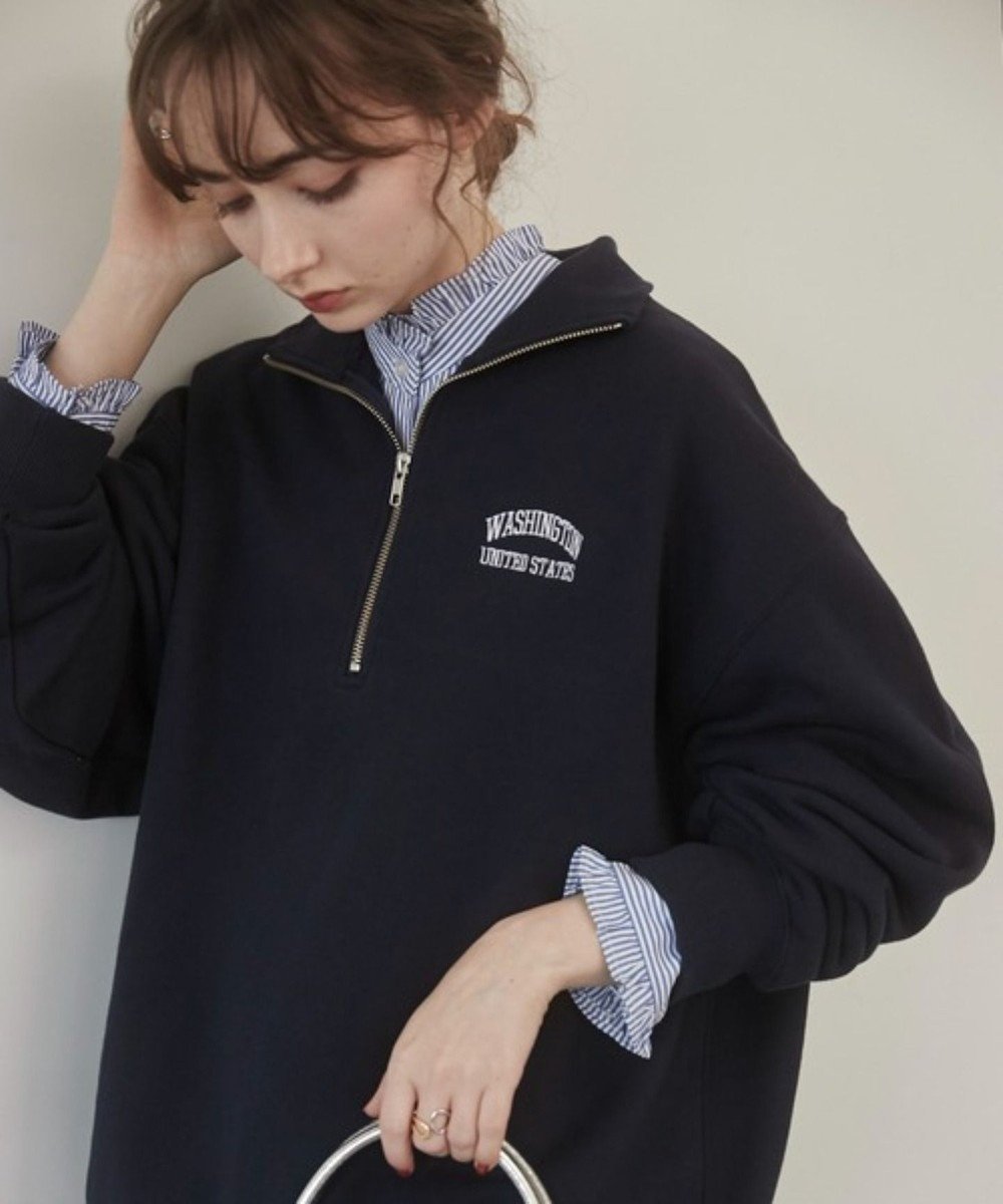 【ウィゴー/WEGO】の【ANGIE VINTAGE】ワンポイント刺繍ハーフZIPスウェットプルオーバー 人気、トレンドファッション・服の通販 founy(ファニー) ファッション Fashion レディースファッション Fashion for Women トップス・カットソー Cut & Sew Tops レディースパーカー・カジュアルフーディー Casual Hoodies & Sweatshirts カジュアルプルオーバー・ニットトップス Pullovers & Knit Tops / Casual Pullovers スウェット・クルーネックトップス Sweatshirts & Crewnecks / Relaxed Fit Sweat Tops シンプル Simple, Minimal スウェット / スエット Sweatshirt, Sweatwear セットアップ Set-Up, Coordinated Outfit トレンド Trend, Trending Now トレーナー Sweatshirt, Trainer 定番 Standard, Basic Item 人気 Popular, Best Seller ハーフ Half, Half-Length フィット Fit, Slim Fit メンズ Men's, Menswear ワンポイント One Point, Statement Accent A/W・秋冬 Autumn/Winter おすすめ Recommended / Our Picks other-1|ID: prp329100004861524 ipo3291000000036033447