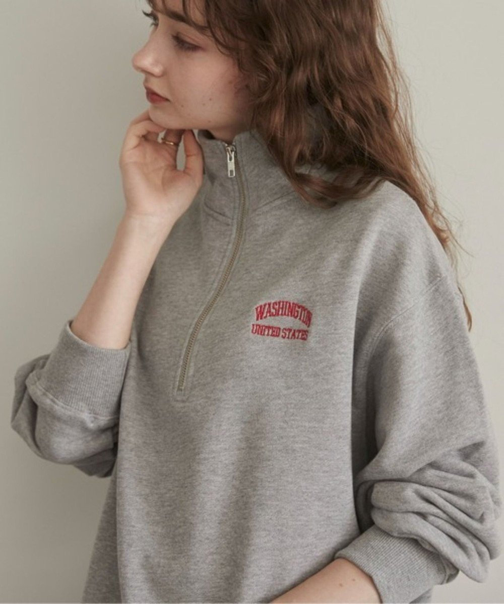 【ウィゴー/WEGO】の【ANGIE VINTAGE】ワンポイント刺繍ハーフZIPスウェットプルオーバー インテリア・キッズ・メンズ・レディースファッション・服の通販 founy(ファニー) ファッション Fashion レディースファッション Fashion for Women トップス・カットソー Cut & Sew Tops レディースパーカー・カジュアルフーディー Casual Hoodies & Sweatshirts カジュアルプルオーバー・ニットトップス Pullovers & Knit Tops / Casual Pullovers スウェット・クルーネックトップス Sweatshirts & Crewnecks / Relaxed Fit Sweat Tops シンプル Simple, Minimal スウェット / スエット Sweatshirt, Sweatwear セットアップ Set-Up, Coordinated Outfit トレンド Trend, Trending Now トレーナー Sweatshirt, Trainer 定番 Standard, Basic Item 人気 Popular, Best Seller ハーフ Half, Half-Length フィット Fit, Slim Fit メンズ Men's, Menswear ワンポイント One Point, Statement Accent A/W・秋冬 Autumn/Winter おすすめ Recommended / Our Picks 杢グレー|ID: prp329100004861524 ipo3291000000036033456