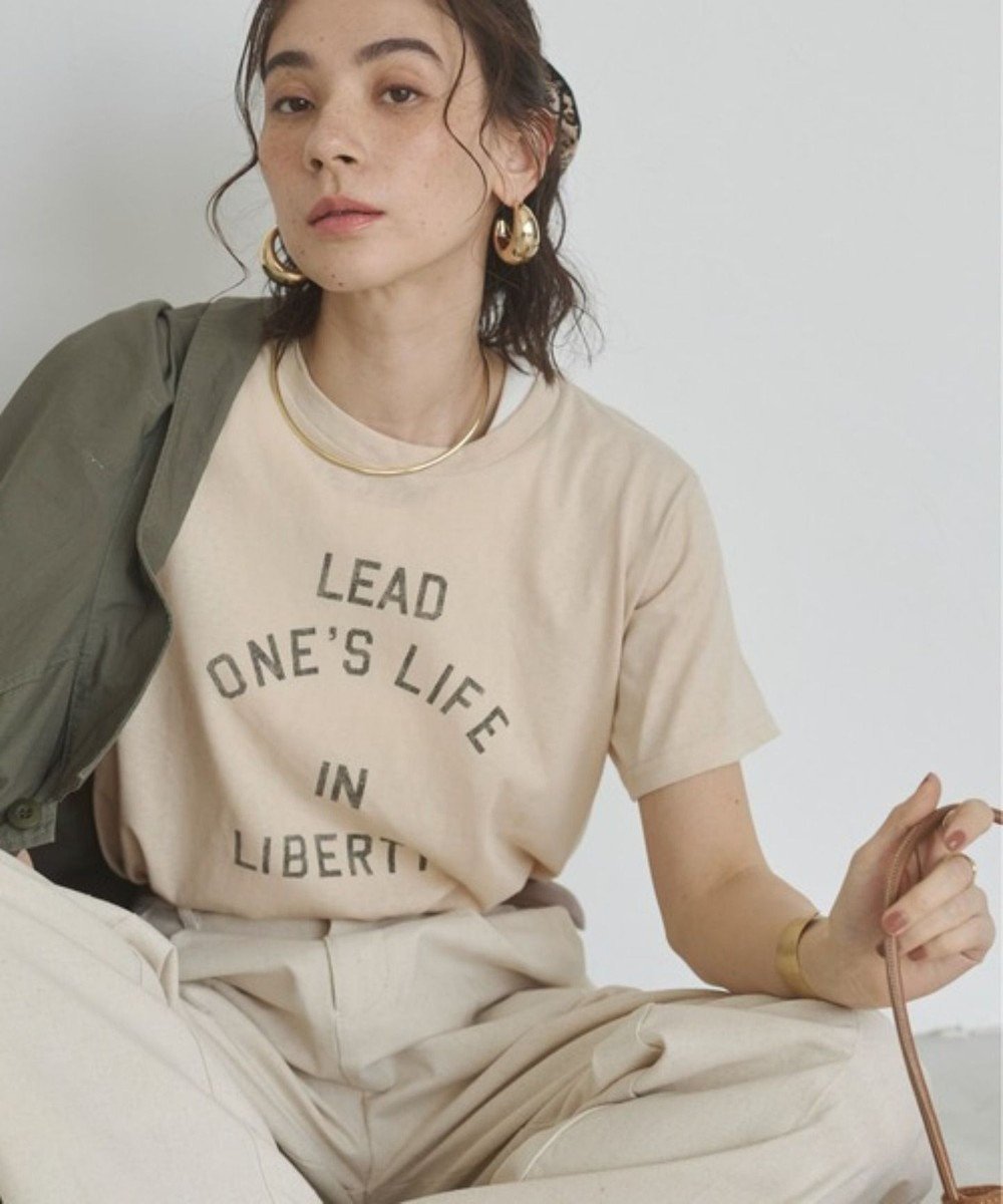 【ウィゴー/WEGO】の【ANGIE VINTAGE】スラブ天竺ロゴプリントTシャツ インテリア・キッズ・メンズ・レディースファッション・服の通販 founy(ファニー) ファッション Fashion レディースファッション Fashion for Women トップス・カットソー Cut & Sew Tops シャツ・ブラウス・オフィスカジュアル Elegant Blouses & Button-Ups ロングTシャツ・Tシャツ Longline T-Shirts & Tees カットソー・ベーシックTシャツ Cut-and-Sewn Tops / Stretch Tees & Basics インナー Innerwear ヴィンテージ Vintage Style 春 Spring カットソー Cut and Sewn Top シアー Sheer, See-Through シンプル Simple, Minimal スマホ Smartphone, Mobile Device トレンド Trend, Trending Now 定番 Standard, Basic Item プリント Print, Printed Pattern ベーシック Basic, Essential ポケット Pocket, Pocket Detail 半袖 Short Sleeve, Half Sleeve ミックス Mix, Mixed Style S/S・春夏 SS, Spring/Summer, Warm Season おすすめ Recommended / Our Picks 夏 Summer 2025年 2025 2025春夏・S/S Spring/Summer 2025 SS25 ライトベージュ|ID: prp329100004861525 ipo3291000000036033483