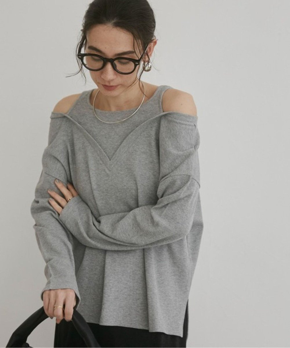 【ウィゴー/WEGO】の【ANGIE VINTAGE】ワッフルフェイクレイヤードトップス インテリア・キッズ・メンズ・レディースファッション・服の通販 founy(ファニー) 　ファッション　Fashion　レディースファッション　Fashion for Women　トップス・カットソー　Cut & Sew Tops　シャツ・ブラウス・オフィスカジュアル　Elegant Blouses & Button-Ups　ロングTシャツ・Tシャツ　Longline T-Shirts & Tees　カットソー・ベーシックTシャツ　Cut-and-Sewn Tops / Stretch Tees & Basics　春　Spring　カットソー　Cut and Sewn Top　スマホ　Smartphone, Mobile Device　スラックス　Slacks, Dress Pants　スリット　Slit, Slit Detail　タンク　Tank Top, Sleeveless Top　デニム　Denim, Jeans Material　トレンド　Trend, Trending Now　ベーシック　Basic, Essential　ミックス　Mix, Mixed Style　ワッフル　Waffle, Waffle Knit　S/S・春夏　SS, Spring/Summer, Warm Season　おすすめ　Recommended / Our Picks　夏　Summer　2025年　2025　2025春夏・S/S　Spring/Summer 2025 SS25　杢グレー|ID: prp329100004861529 ipo3291000000036033624