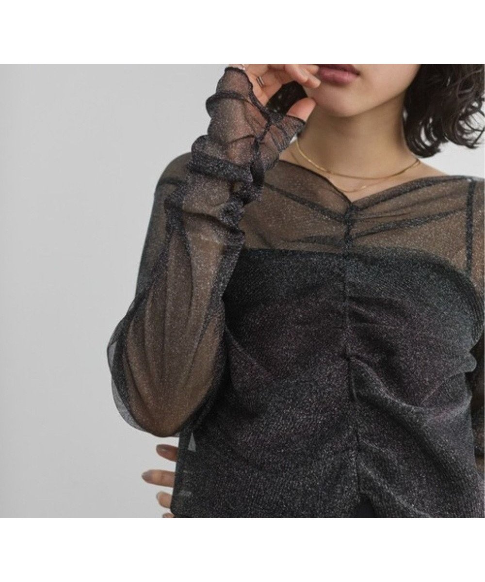 【ウィゴー/WEGO】の【ANGIE VINTAGE】シャーリングラメシアートップス インテリア・キッズ・メンズ・レディースファッション・服の通販 founy(ファニー) ファッション Fashion レディースファッション Fashion for Women トップス・カットソー Cut & Sew Tops シャツ・ブラウス・オフィスカジュアル Elegant Blouses & Button-Ups ロングTシャツ・Tシャツ Longline T-Shirts & Tees カットソー・ベーシックTシャツ Cut-and-Sewn Tops / Stretch Tees & Basics インナー Innerwear 春 Spring カットソー Cut and Sewn Top シアー Sheer, See-Through シャーリング Shirring, Ruched シンプル Simple, Minimal ジャケット Jacket, Outerwear スウェット / スエット Sweatshirt, Sweatwear スマホ Smartphone, Mobile Device スラックス Slacks, Dress Pants センター Center, Center Line チュール Tulip, Tulip Motif デニム Denim, Jeans Material トレンド Trend, Trending Now フロント Front, Front Design ベーシック Basic, Essential ポケット Pocket, Pocket Detail ミックス Mix, Mixed Style ルーズ Loose, Oversized ロング Long, Long-Length S/S・春夏 SS, Spring/Summer, Warm Season おすすめ Recommended / Our Picks 夏 Summer エレガント 上品 Elegant ブラック|ID: prp329100004861533 ipo3291000000036033750
