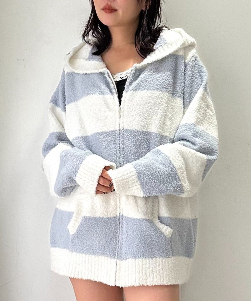 【ウィゴー/WEGO】のボーダーZIPパーカー 人気、トレンドファッション・服の通販 founy(ファニー) 　ファッション　Fashion　レディースファッション　Fashion for Women　トップス・カットソー　Cut & Sew Tops　レディースパーカー・カジュアルフーディー　Casual Hoodies & Sweatshirts　お家時間・ステイホーム　Stay Home / At Home　スマホ　Smartphone, Mobile Device　パジャマ　Pajamas, Sleepwear　パーカー　Hoodie, Parka　ボーダー　Border, Stripe　ポケット　Pocket, Pocket Detail　 other-1|ID: prp329100004861548 ipo3291000000036034241