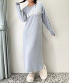 【ウィゴー/WEGO】のロゴワンピース 人気、トレンドファッション・服の通販 founy(ファニー) ファッション Fashion レディースファッション Fashion for Women ワンピース Dresses お家時間・ステイホーム Stay Home / At Home シンプル Simple, Minimal スマホ Smartphone, Mobile Device リラックス Relax, Relaxed Fit ロング Long, Long-Length thumbnail ブルー|ID: prp329100004861549 ipo3291000000036034261