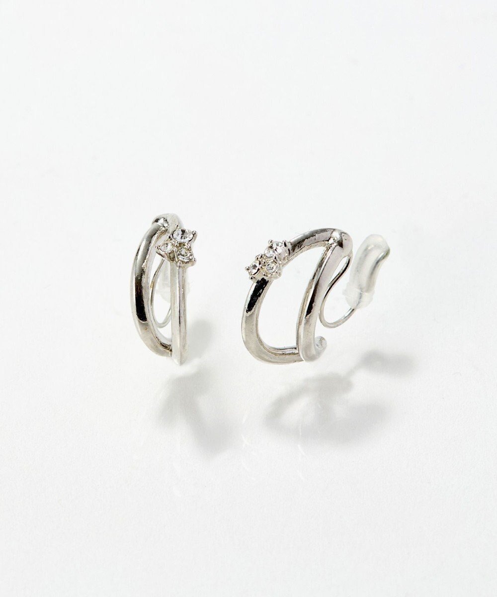 【フィービィー/phoebe】の〈痛くないシリーズ/アレルギー対応〉シャイニーダブルフープライトフィットイヤリング シルバー 人気、トレンドファッション・服の通販 founy(ファニー) 　ファッション　Fashion　レディースファッション　Fashion for Women　ジュエリー　Jewelry　ファッションリング　Fashion Rings　イヤリング・フープ・ドロップタイプ　Hoop, Drop & Clip Earrings　アクセサリー　Fashion Accessories　イヤリング　Earrings　シルバー　Silver, Metallic Silver　シンプル　Simple, Minimal　バランス　Balance, Style Balance　ビジュー　Bijou, Jewel-like Accent　メタル　Metal, Metal Parts　モチーフ　Motif, Design Theme　エレガント 上品　Elegant　軽量　Lightweight, Ultra Light　 other-1|ID: prp329100004861554 ipo3291000000036034389