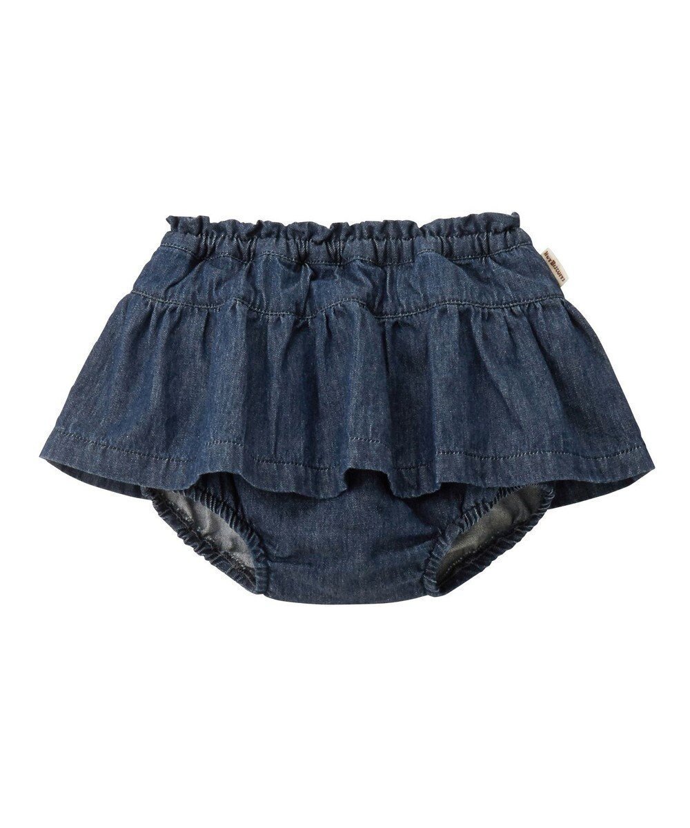 【ミキハウスホットビスケッツ/MIKI HOUSE HOT BISCUITS / KIDS】の【70-90cm】 スカート付ブルマ インテリア・キッズ・メンズ・レディースファッション・服の通販 founy(ファニー) ファッション Fashion キッズファッション Fashion for Kids デニム Denim, Jeans Material フレア Flare, Flared ベビー Baby, Babywear ロンパース Romper, Jumpsuit 夏 Summer 春 Spring S/S・春夏 SS, Spring/Summer, Warm Season インディゴブルー|ID: prp329100004861804 ipo3291000000036061971