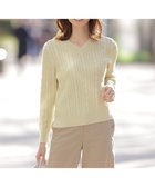 【ジェイ プレス/J.PRESS】の【洗える】GIZA MERCERIZE COTTON ケーブル ニット 人気、トレンドファッション・服の通販 founy(ファニー) ファッション Fashion レディースファッション Fashion for Women トップス・カットソー Cut & Sew Tops ニット Knit Tops & Sweaters クラシック Classic, Timeless Style シルク Silk, 100% Silk シルケット Silket, Silky Cotton スリット Slit, Slit Detail セーター Sweater, Knitwear エレガント 上品 Elegant 夏 Summer 春 Spring S/S・春夏 SS, Spring/Summer, Warm Season 洗える Machine Washable thumbnail イエロー系|ID: prp329100004861823 ipo3291000000036062298