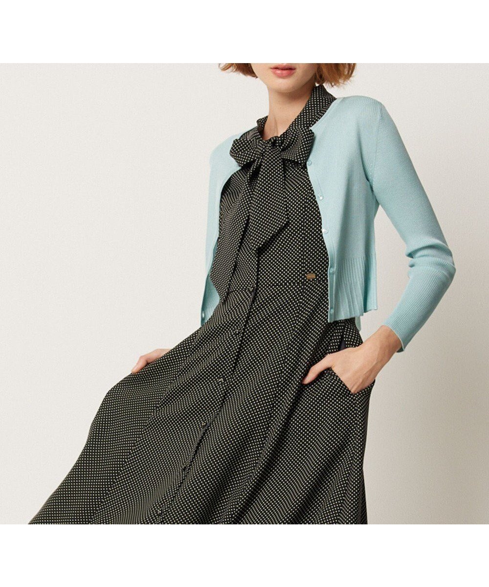 【トッカ/TOCCA】のAJISAI CREWNECK カーディガン インテリア・キッズ・メンズ・レディースファッション・服の通販 founy(ファニー) 　ファッション　Fashion　レディースファッション　Fashion for Women　トップス・カットソー　Cut & Sew Tops　カーディガン・羽織り　Layered Style Cardigans　おすすめ　Recommended / Our Picks　カーディガン　Cardigan, Knitwear　コンパクト　Compact, Small Size　シンプル　Simple, Minimal　ドレス　Dress, One-Piece　夏　Summer　定番　Standard, Basic Item　S/S・春夏　SS, Spring/Summer, Warm Season　A/W・秋冬　Autumn/Winter　ペールグリーン系|ID: prp329100004861831 ipo3291000000036062573