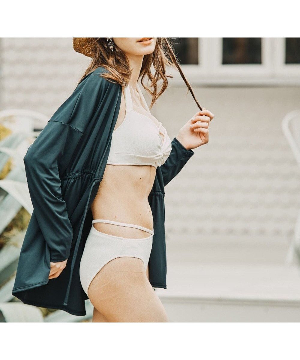 【三愛水着楽園/San-ai Resort】の【UPF50+】水陸両用羽織り M【Coral veil(コーラルヴェール)】 人気、トレンドファッション・服の通販 founy(ファニー) 　ファッション　Fashion　レディースファッション　Fashion for Women　水着　Swimwear　レディース水着・ビーチウェア　Swimwear & Beachwear　おすすめ　Recommended / Our Picks　なめらか　Smooth, Silky Texture　カッティング　Cutting Detail　ギャザー　Gathered, Ruffled　ストレッチ　Stretch, Stretchy Fabric　ビーチ　Beach, Seaside　夏　Summer　S/S・春夏　SS, Spring/Summer, Warm Season　水着　Swimsuit, Swimwear　A/W・秋冬　Autumn/Winter　 other-1|ID: prp329100004861838 ipo3291000000036062749