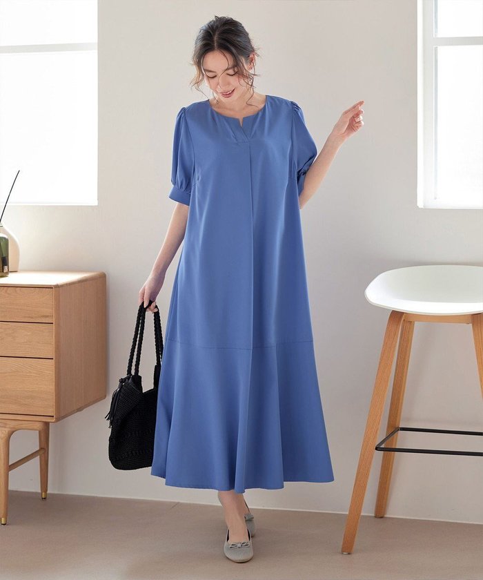 【ティアクラッセ/Tiaclasse】の【洗える・XSサイズ】裾切替マーメイドフレアワンピース インテリア・キッズ・メンズ・レディースファッション・服の通販 founy(ファニー) https://founy.com/ ファッション Fashion レディースファッション Fashion for Women ワンピース Dresses ウォッシャブル Machine Washable 春 Spring 洗える Machine Washable カーディガン Cardigan, Knitwear 切替 Switching, Contrast Panel スリーブ Sleeve, Long Sleeve / Short Sleeve チュニック Tunic, Long Top フレア Flare, Flared ポケット Pocket, Pocket Detail マキシ Maxi, Full Length マーメイド Mermaid, Fishtail Silhouette リラックス Relax, Relaxed Fit ロング Long, Long-Length 楽ちん Easy Fit, Comfortable S/S・春夏 SS, Spring/Summer, Warm Season 再入荷 Restock / Back in Stock 夏 Summer エレガント 上品 Elegant 新作・新入荷 New Arrivals / New In |ID: prp329100004861842 ipo3291000000036062971