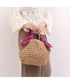 【アンビリオン/UNBILLION】のカシュカシュ cachecache / 下がりリボン柄編みトート 人気、トレンドファッション・服の通販 founy(ファニー) ファッション Fashion レディースファッション Fashion for Women バッグ Bags カラフル Colorful Design ギャザー Gathered, Ruffled 巾着 Drawstring Bag, Kinchaku 財布 Wallet, Purse ハンド Hand, Handmade ビビッド Vivid, Bright Tone ペーパー Paper, Kraft Paper ポケット Pocket, Pocket Detail ポーチ Pouch, Small Case ミックス Mix, Mixed Style モチーフ Motif, Design Theme リボン Ribbon, Bow 再入荷 Restock / Back in Stock thumbnail ピンク|ID: prp329100004861849 ipo3291000000036063186