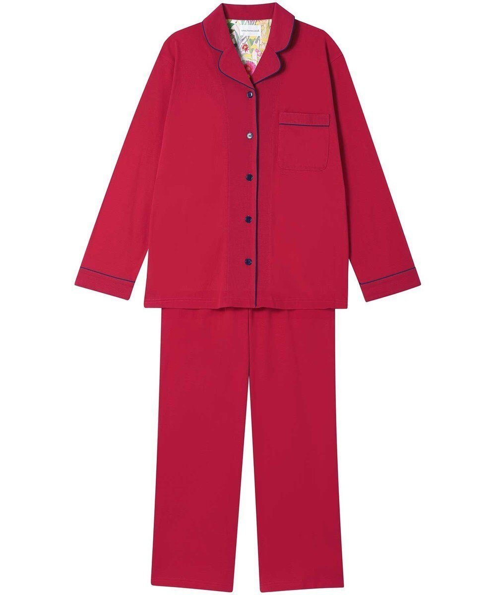 【ウンナナクール/une nana cool】の【綿100%】フライスパジャマ MADE WITH LIBERTY FABRIC インテリア・キッズ・メンズ・レディースファッション・服の通販 founy(ファニー) 　ファッション　Fashion　レディースファッション　Fashion for Women　パイピング　Piping, Trim Design　パジャマ　Pajamas, Sleepwear　リラックス　Relax, Relaxed Fit　おすすめ　Recommended / Our Picks　ギフト プレゼント　Gift / Present　RE|ID: prp329100004861862 ipo3291000000036063461