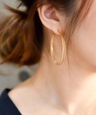 【フィービィー/phoebe】のダブルラインフープピアス 人気、トレンドファッション・服の通販 founy(ファニー) ファッション Fashion レディースファッション Fashion for Women アクセサリー Fashion Accessories ダブル Double, Double-Breasted テクスチャー Texture, Textured Fabric トレンド Trend, Trending Now フープ Hoop, Hoop Earrings 人気 Popular, Best Seller thumbnail ゴールド|ID: prp329100004861867 ipo3291000000036063555