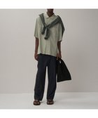 【エイトン/ATON】のTWIST WOOL GAUZE ツータックイージーパンツ - UNISEX 人気、トレンドファッション・服の通販 founy(ファニー) ファッション Fashion レディースファッション Fashion for Women パンツ Pants & Trousers 春 Spring ストレッチ Stretch, Stretchy Fabric スラックス Slacks, Dress Pants セットアップ Set-Up, Coordinated Outfit テーパード Tapered, Tapered Pants ユニセックス Unisex, Genderless ループ Loop, Loop Knit S/S・春夏 SS, Spring/Summer, Warm Season 夏 Summer thumbnail NAVY TOP|ID: prp329100004861881 ipo3291000000036063943