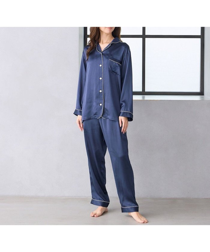 【ワコール 睡眠科学/wacoal suimin】のパジャマ シルク100% 長袖 長ズボン ここちよく眠れる 吸放湿性 レディース YDX542 睡眠科学/ワコール インテリア・キッズ・メンズ・レディースファッション・服の通販 founy(ファニー) https://founy.com/ ファッション Fashion レディースファッション Fashion for Women トップス・カットソー Cut & Sew Tops サテン Satin, Glossy Fabric シルク Silk, 100% Silk 長袖 Long Sleeve, Full Sleeve パジャマ Pajamas, Sleepwear パターン Pattern, Design Print ボトム Bottoms, Lower Wear おすすめ Recommended / Our Picks エレガント 上品 Elegant |ID: prp329100004861884 ipo3291000000036063979