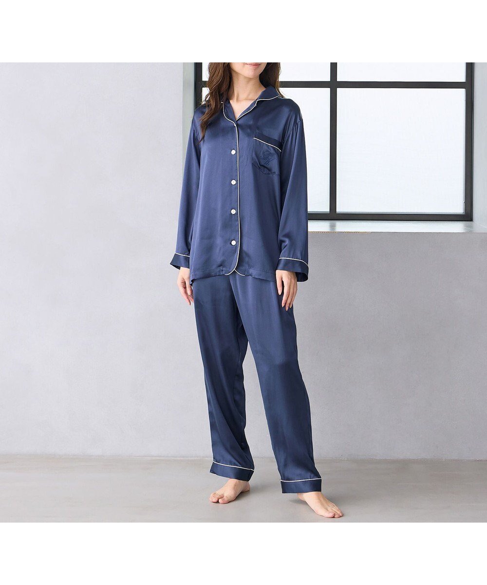 【ワコール 睡眠科学/wacoal suimin】のパジャマ シルク100% 長袖 長ズボン ここちよく眠れる 吸放湿性 レディース YDX542 睡眠科学/ワコール インテリア・キッズ・メンズ・レディースファッション・服の通販 founy(ファニー) ファッション Fashion レディースファッション Fashion for Women トップス・カットソー Cut & Sew Tops サテン Satin, Glossy Fabric シルク Silk, 100% Silk 長袖 Long Sleeve, Full Sleeve パジャマ Pajamas, Sleepwear パターン Pattern, Design Print ボトム Bottoms, Lower Wear おすすめ Recommended / Our Picks エレガント 上品 Elegant コン|ID: prp329100004861884 ipo3291000000036063982