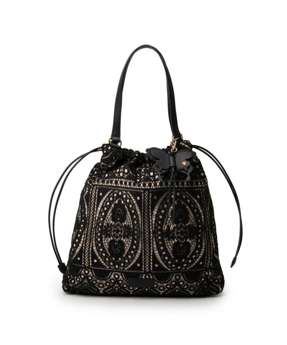 【アナスイ/ANNA SUI】のフィオリー トートバッグ インテリア・キッズ・メンズ・レディースファッション・服の通販 founy(ファニー) ファッション Fashion レディースファッション Fashion for Women バッグ Bags コンパクト Compact, Small Size ショルダー Shoulder, Shoulder Strap ショート Short, Short Length チャーム Charm, Pendant デニム Denim, Jeans Material バタフライ Butterfly, Butterfly Motif フェミニン Feminine, Girly レース Lace, Lace Fabric ロング Long, Long-Length エレガント 上品 Elegant ベージュ|ID: prp329100004861886 ipo3291000000036064003