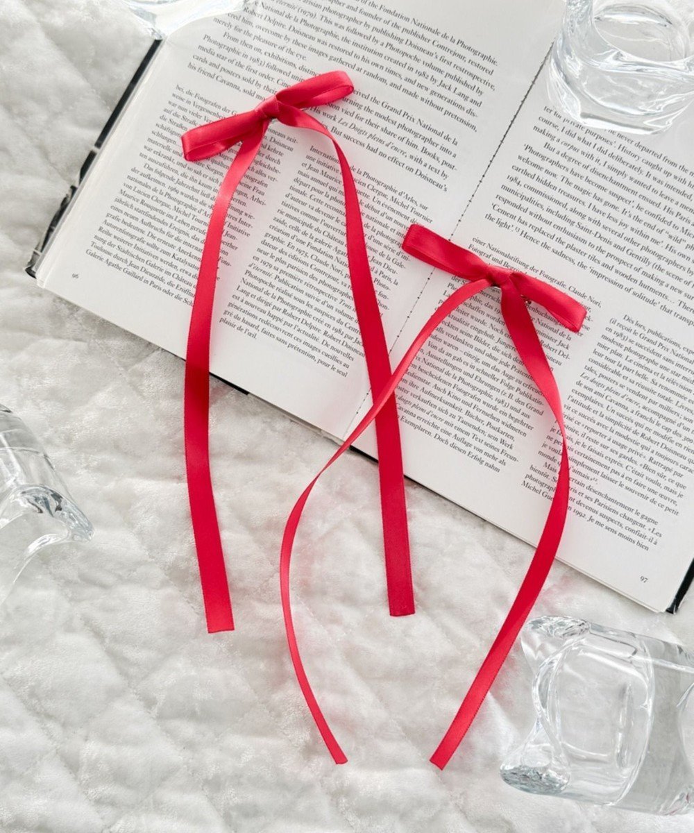 【ウィゴー/WEGO】のL2Pロングナローリボンクリップ インテリア・キッズ・メンズ・レディースファッション・服の通販 founy(ファニー) 　ファッション　Fashion　レディースファッション　Fashion for Women　シュシュ&ヘアアクセ/ヘアアレンジ　Scrunchies & Hair Accessories　おすすめ　Recommended / Our Picks　アクセサリー　Fashion Accessories　ガーリー　Girly, Feminine Style　スマホ　Smartphone, Mobile Device　ハーフ　Half, Half-Length　リボン　Ribbon, Bow　ロング　Long, Long-Length　レッド|ID: prp329100004862067 ipo3291000000036082530