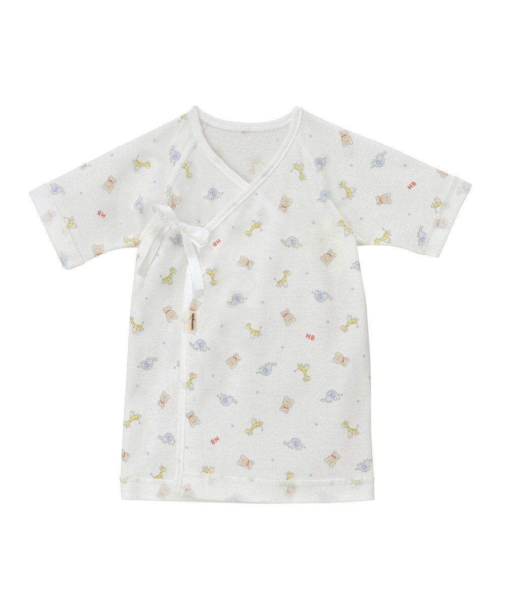 【ミキハウスホットビスケッツ/MIKI HOUSE HOT BISCUITS / KIDS】の【50-60cm】 フライス 短肌着 プリント柄 インテリア・キッズ・メンズ・レディースファッション・服の通販 founy(ファニー) 　ファッション　Fashion　キッズファッション　Fashion for Kids　コンビ　Combo, Combination Style　吸水　Absorbent, Quick-Dry　プリント　Print, Printed Pattern　おすすめ　Recommended / Our Picks　日本製　Made In Japan　マルチカラー|ID: prp329100004862071 ipo3291000000036082642