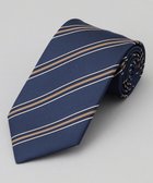 【五大陸/gotairiku / MEN】のGOTAIRIKU別注【MANTERO/マンテロ】ネクタイ_レジメンタル 人気、トレンドファッション・服の通販 founy(ファニー) ファッション Fashion メンズファッション Fashion for Men イタリア Italy ジャカード／ジャガード Jacquard, Woven Pattern スーツ Suit, Formalwear プリント Print, Printed Pattern 別注 Limited Edition, Custom Order モダン Modern, Contemporary A/W・秋冬 Autumn/Winter thumbnail ネイビー×ブラウン|ID: prp329100004862081 ipo3291000000036082840