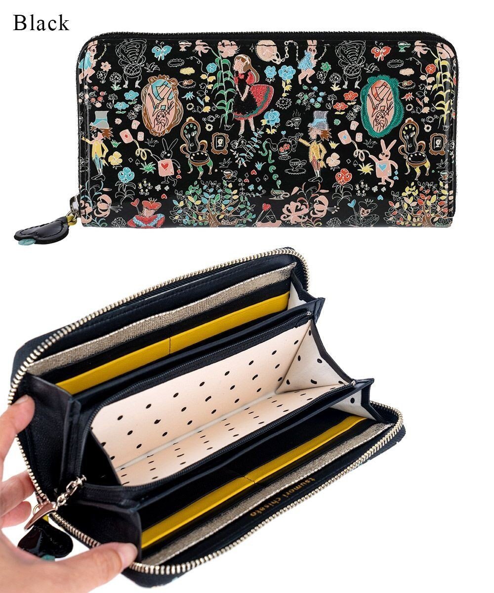 【ツモリチサト キャリー/tsumori chisato CARRY】の不思議の国のアリス ラウンドファスナー長財布 人気、トレンドファッション・服の通販 founy(ファニー) ファッション Fashion レディースファッション Fashion for Women ミニ財布・二つ折り財布 Wallets & Card Cases エナメル Patent Leather キャラクター Character, Licensed Characters プリント Print, Printed Pattern ポケット Pocket, Pocket Detail ラウンド Round, Round Neck 定番 Standard, Basic Item 財布 Wallet, Purse other-1|ID: prp329100004862092 ipo3291000000036083040