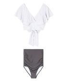 【三愛水着楽園/San-ai Resort】の【SALE】カバーデザイン ノンワイヤー水着 9M 【San-ai Resort(サンアイリゾート)】 人気、トレンドファッション・服の通販 founy(ファニー) ファッション Fashion レディースファッション Fashion for Women 水着 Swimwear レディース水着・ビーチウェア Swimwear & Beachwear アンダー Underwear Essentials ギンガム Gingham, Gingham Fabric ショーツ Shorts, Short Pants チェック Check, Plaid, Tartan ビーチ Beach, Seaside フリル Frill, Ruffle ポケット Pocket, Pocket Detail ラップ Wrap, Wrap Design リボン Ribbon, Bow リラックス Relax, Relaxed Fit ワイヤー Wire, Wired Bra ヴィンテージ Vintage Style 夏 Summer S/S・春夏 SS, Spring/Summer, Warm Season 水着 Swimsuit, Swimwear A/W・秋冬 Autumn/Winter thumbnail グレー|ID: prp329100004862109 ipo3291000000036083387