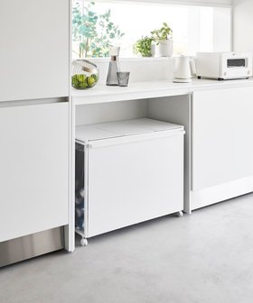 【タワー/tower / GOODS】の蓋付き目隠し分別ダストワゴン タワー 45L 3分別 ホワイト 人気、トレンドファッション・服の通販 founy(ファニー) スタイリッシュ Stylish, Fashionable タオル Towel, Bath Towel |ID:prp329100004862128