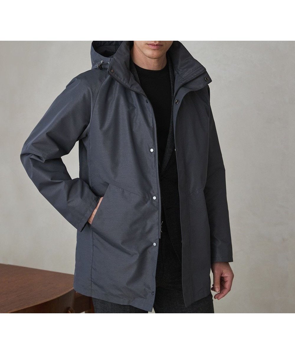 【五大陸/gotairiku / MEN】のダウンライナー装着可【仕事で着用可】メランジシャンブレー スプリングブルゾン(26年モデル) インテリア・キッズ・メンズ・レディースファッション・服の通販 founy(ファニー) 　ファッション　Fashion　メンズファッション　Fashion for Men　アウター　Men's Coats Outerwear　ブルゾンジャケット / カジュアルアウター　Bomber Jackets & Blousons　インナー　Innerwear　春　Spring　軽量　Lightweight, Ultra Light　シンプル　Simple, Minimal　ジャケット　Jacket, Outerwear　スプリング　Spring, Spring Collection　スーツ　Suit, Formalwear　ダウン　Down, Puffer　ドレス　Dress, One-Piece　ブルゾン　Blouson, Bomber Jacket　ライナー　Liner, Inner Layer　レギュラー　Regular, Standard Fit　冬　Winter / This Winter　A/W・秋冬　Autumn/Winter　S/S・春夏　SS, Spring/Summer, Warm Season　夏　Summer　ビジネス 仕事 通勤　Business / Work / Commuting　ライトグレー系|ID: prp329100004862141 ipo3291000000036084078