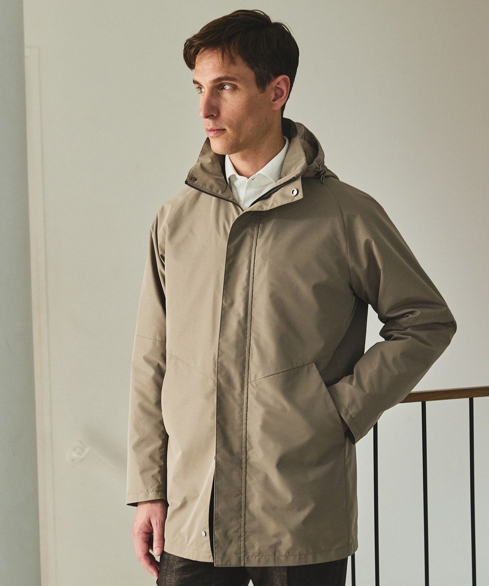 【五大陸/gotairiku / MEN】のダウンライナー装着可【仕事で着用可】メランジシャンブレー スプリングブルゾン(26年モデル) インテリア・キッズ・メンズ・レディースファッション・服の通販 founy(ファニー) 　ファッション　Fashion　メンズファッション　Fashion for Men　アウター　Men's Coats Outerwear　ブルゾンジャケット / カジュアルアウター　Bomber Jackets & Blousons　インナー　Innerwear　春　Spring　軽量　Lightweight, Ultra Light　シンプル　Simple, Minimal　ジャケット　Jacket, Outerwear　スプリング　Spring, Spring Collection　スーツ　Suit, Formalwear　ダウン　Down, Puffer　ドレス　Dress, One-Piece　ブルゾン　Blouson, Bomber Jacket　ライナー　Liner, Inner Layer　レギュラー　Regular, Standard Fit　冬　Winter / This Winter　A/W・秋冬　Autumn/Winter　S/S・春夏　SS, Spring/Summer, Warm Season　夏　Summer　ビジネス 仕事 通勤　Business / Work / Commuting　ベージュ系|ID: prp329100004862141 ipo3291000000036084081