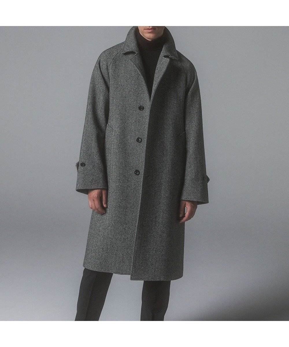 【五大陸/gotairiku / MEN】の【山栄毛織】カントリーツイード ステンカラーコート インテリア・キッズ・メンズ・レディースファッション・服の通販 founy(ファニー) ファッション Fashion メンズファッション Fashion for Men アウター Men's Coats Outerwear シンプル Simple, Minimal ジャケット Jacket, Outerwear ツイード Twill, Twill Weave ドレープ Drape, Draping Fabric ロング Long, Long-Length 冬 Winter / This Winter 別注 Limited Edition, Custom Order A/W・秋冬 Autumn/Winter グレー系8|ID: prp329100004862145 ipo3291000000036084167