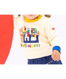 【ミキハウスホットビスケッツ/MIKI HOUSE HOT BISCUITS / KIDS】の【80-120cm】 カラフルブロック 裏毛パイル素材 トレーナー 人気、トレンドファッション・服の通販 founy(ファニー) ファッション Fashion キッズファッション Fashion for Kids トップス・カットソー Cut & Sew Tops おすすめ Recommended / Our Picks カラフル Colorful Design スウェット / スエット Sweatshirt, Sweatwear トレーナー Sweatshirt, Trainer ブロック Block, Solid Block Pattern A/W・秋冬 Autumn/Winter 長袖 Long Sleeve, Full Sleeve |ID:prp329100004862149