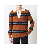 【ダックス/DAKS / MEN】のVネックボーダーニットトップス 人気、トレンドファッション・服の通販 founy(ファニー) ファッション Fashion メンズファッション Fashion for Men トップス・カットソー Cut & Sew Tops ニット・セーター / 定番トップス Knit Tops & Sweaters セーター Sweater, Knitwear ボーダー Border, Stripe 夏 Summer S/S・春夏 SS, Spring/Summer, Warm Season A/W・秋冬 Autumn/Winter thumbnail ブラウン|ID: prp329100004862161 ipo3291000000036084418