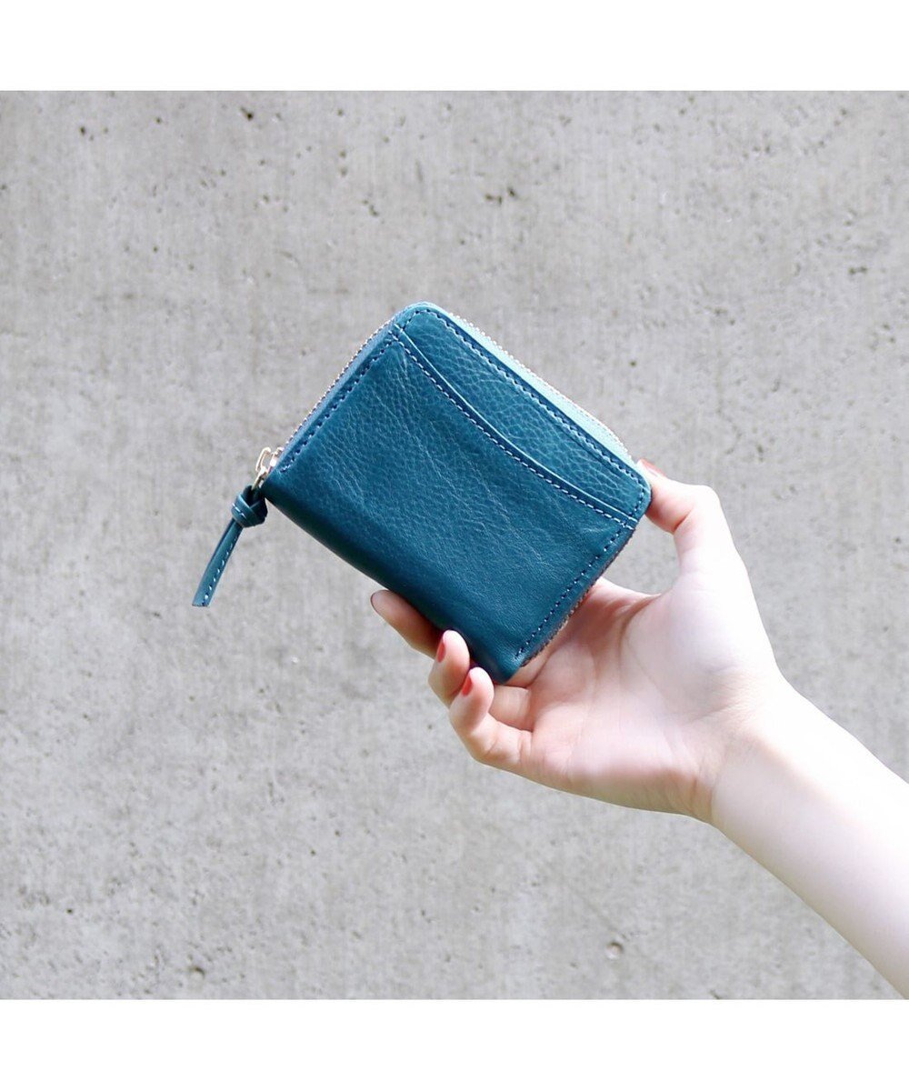 【アンビリオン/UNBILLION】のペルケ perche / イタリアンレザー・ジャバラカードウォレット インテリア・キッズ・メンズ・レディースファッション・服の通販 founy(ファニー) 　ファッション　Fashion　レディースファッション　Fashion for Women　ミニ財布・二つ折り財布　Wallets & Card Cases　コンパクト　Compact, Small Size　ショルダー　Shoulder, Shoulder Strap　財布　Wallet, Purse　ボックス　Boxy, Box Shape　ポケット　Pocket, Pocket Detail　おすすめ　Recommended / Our Picks　日本製　Made In Japan　ブルー|ID: prp329100004862169 ipo3291000000036084523