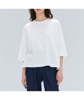 【ベイジ,/BEIGE,】の【洗える・GLOW 8月号掲載】S.BABILA / スリットネックオーバーサイズTシャツ 人気、トレンドファッション・服の通販 founy(ファニー) 雑誌掲載アイテム Magazine Picks & Fashion Features ファッション雑誌 Fashion Magazines グロー GLOW ファッション Fashion レディースファッション Fashion for Women トップス・カットソー Cut & Sew Tops シャツ・ブラウス・オフィスカジュアル Elegant Blouses & Button-Ups ロングTシャツ・Tシャツ Longline T-Shirts & Tees カットソー・ベーシックTシャツ Cut-and-Sewn Tops / Stretch Tees & Basics 春 Spring 洗える Machine Washable カットオフ Cut-Off Design カットソー Cut and Sewn Top シルク Silk, 100% Silk スリット Slit, Slit Detail 雑誌 Magazine, Fashion Magazine デコルテ Décolleté, Neckline デニム Denim, Jeans Material 8月号 August Issue, Aug. Edition リラックス Relax, Relaxed Fit ワイド Wide, Wide Fit S/S・春夏 SS, Spring/Summer, Warm Season おすすめ Recommended / Our Picks 夏 Summer |ID:prp329100004862195