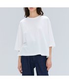 【ベイジ,/BEIGE,】の【洗える・GLOW 8月号掲載】S.BABILA / スリットネックオーバーサイズTシャツ Ecru|ID: prp329100004862195 ipo3291000000036085052