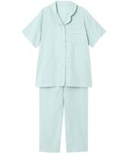 【ワコール 睡眠科学/wacoal suimin】のパジャマ 5分袖 半袖 9分丈 綿100%(天綿)(本体) レディース YDT144 睡眠科学/ワコール 人気、トレンドファッション・服の通販 founy(ファニー) ファッション Fashion レディースファッション Fashion for Women トップス・カットソー Cut & Sew Tops なめらか Smooth, Silky Texture パジャマ Pajamas, Sleepwear ボトム Bottoms, Lower Wear 半袖 Short Sleeve, Half Sleeve thumbnail グリーン|ID: prp329100004862196 ipo3291000000036085188