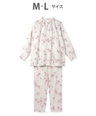 【ワコール/WACOAL】のワコール_リラックス&スリープ パジャマ 長袖 長ズボン 綿100%(本体) レディース KDX510 /ワコール 人気、トレンドファッション・服の通販 founy(ファニー) ファッション Fashion レディースファッション Fashion for Women トップス・カットソー Cut & Sew Tops ギャザー Gathered, Ruffled パジャマ Pajamas, Sleepwear フリル Frill, Ruffle プリント Print, Printed Pattern ボトム Bottoms, Lower Wear リラックス Relax, Relaxed Fit ロマンティック Romantic, Feminine Style ローズ Rose, Rose Motif エレガント 上品 Elegant 長袖 Long Sleeve, Full Sleeve thumbnail アイボリー|ID: prp329100004862198 ipo3291000000036085216